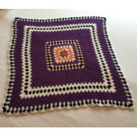 Granny square purple plaid